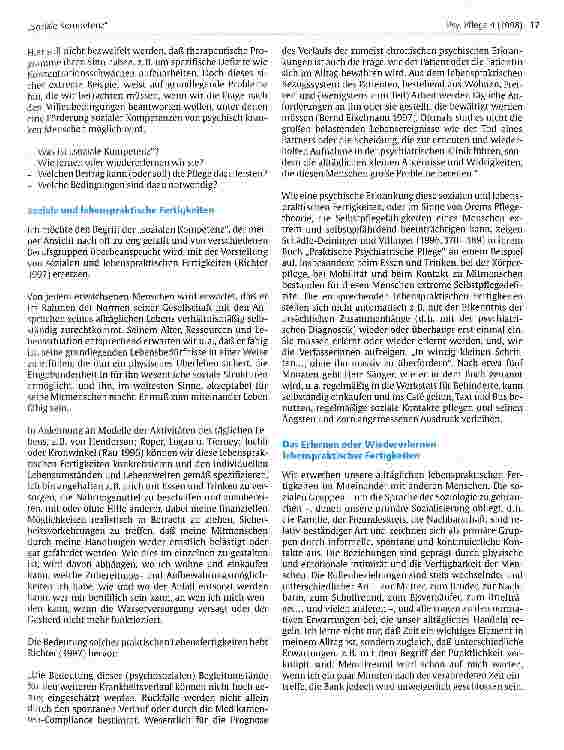 Vorschauseite 2: Milieu und soziale Kompetenz in der Pflege psychisch kranker Menschen