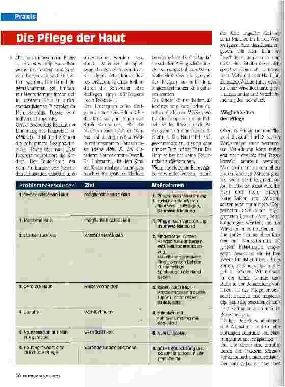 Vorschauseite 3: Pflege von Säuglingen und Kleinkindern mit Neurodermitis Die Pflege der Haut
