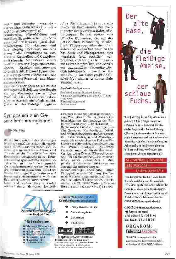 Vorschauseite 3: Händedesinfektion - mehr Compliance ist gefordert