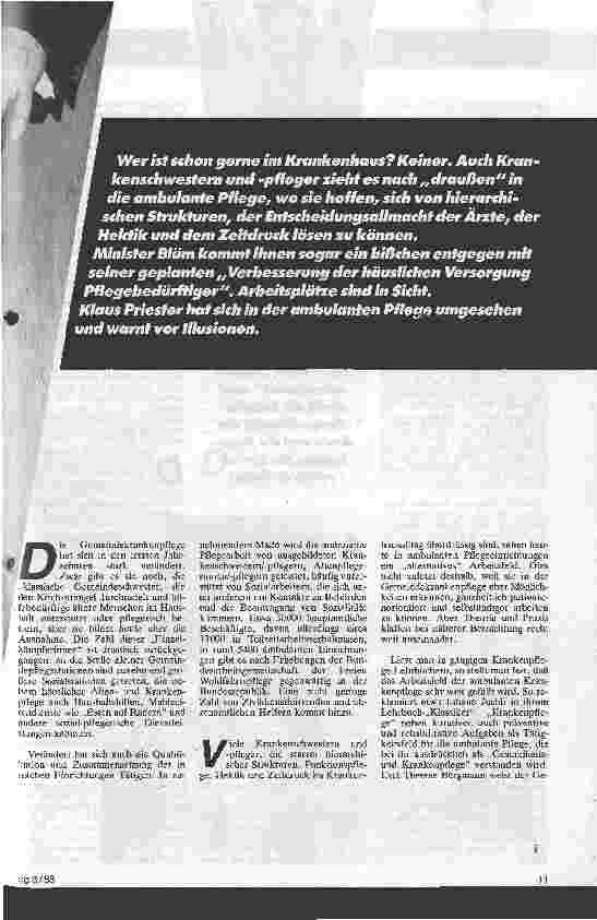 Vorschauseite 2: Traumjob? Ambulante Pflege