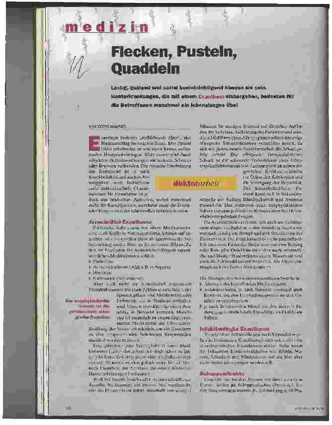 Vorschauseite 1: Flecken, Pusteln, Quaddeln