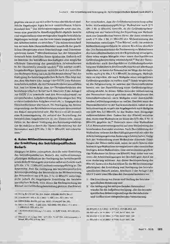 Vorschauseite 4: Die Ermittlung und Festlegung der betriebsspezifischen Bedarfe nach DGUV 2