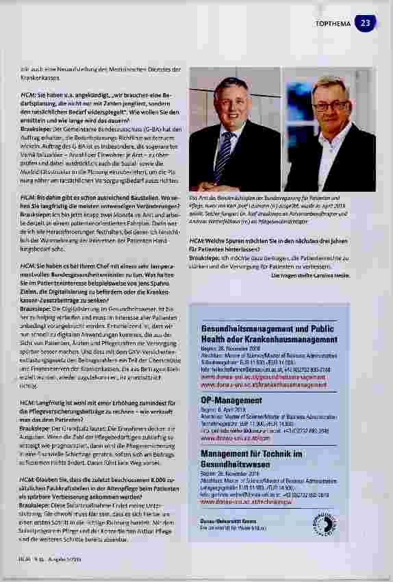 Vorschauseite 2: „Es fehlt nach wie vor an Transparenz“