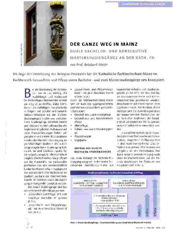 Vorschauseite 1: DER GANZE WEG IN MAINZ