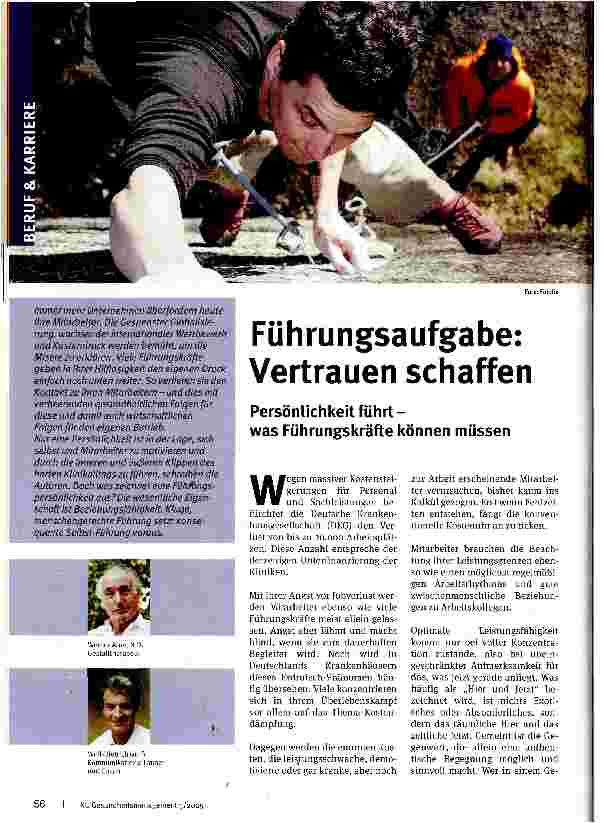 Vorschauseite 1: Führungsaufgabe: Vertrauen schaffen