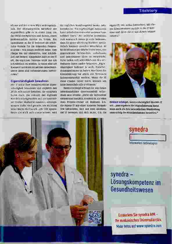 Vorschauseite 4: Stürmische Zeiten in der Krankenhaus-IT
