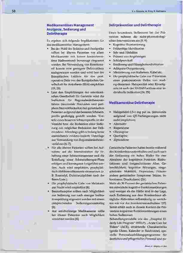 Vorschauseite 4: Der geriatrische Patient im intensivmedizinischen Setting
