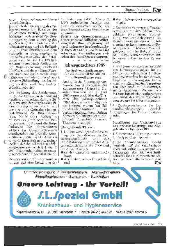 Vorschauseite 2: Gesundheits-Reform-Gesetz (GRG) Gegenäußerung der Bundesregierung