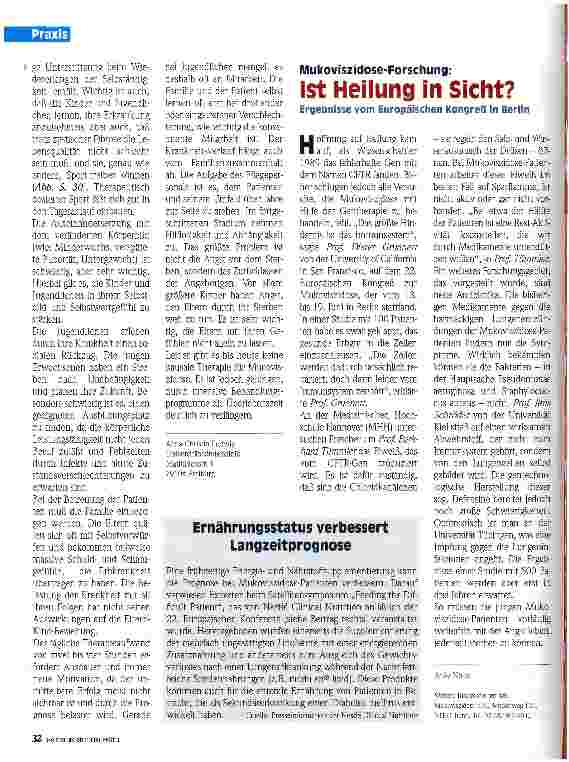 Vorschauseite 3: Pflege von Patienten mit Mukoviszidose