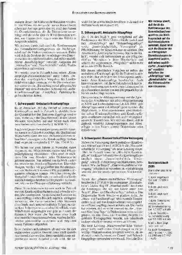 Vorschauseite 2: Die Pflege nach der Reform