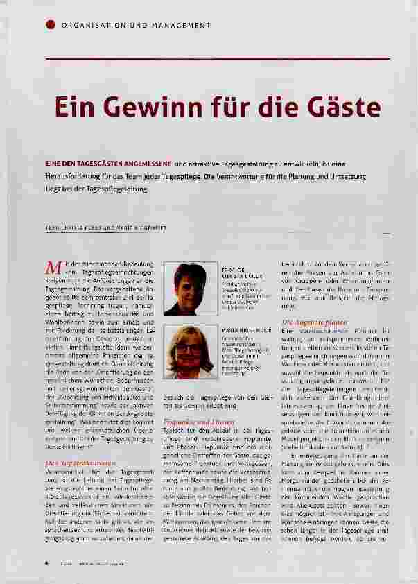 Vorschauseite 1: Ein Gewinn für die Gäste
