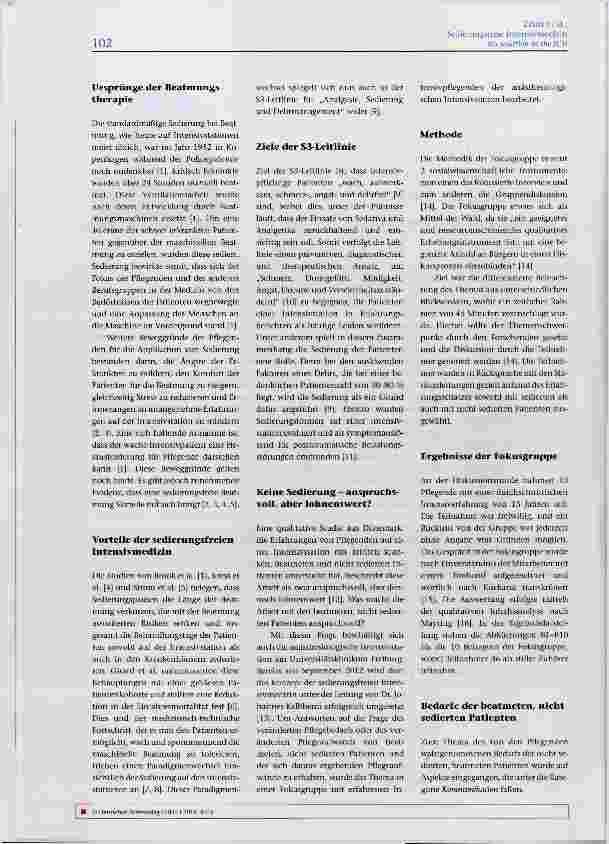 Vorschauseite 2: Sedierungsfreie Intensivmedizin