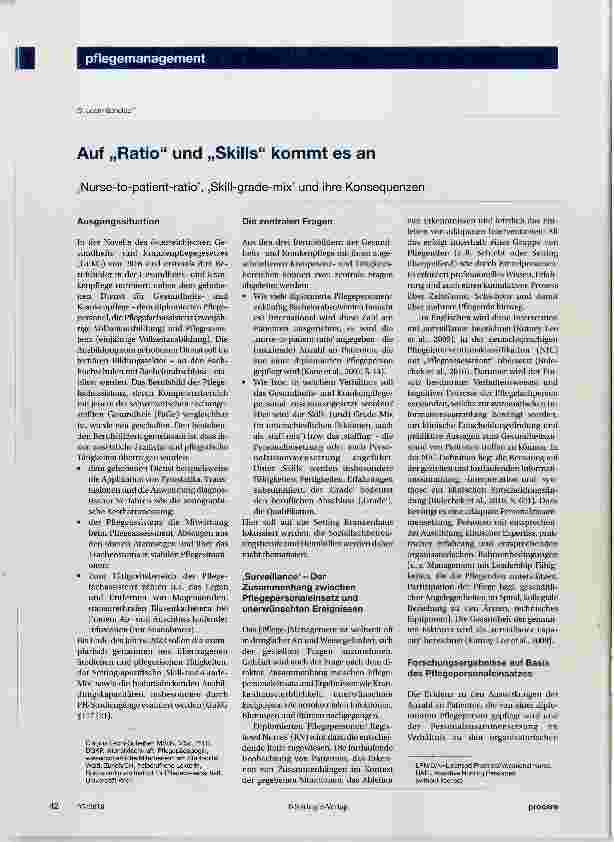 Vorschauseite 1: Auf „Ratio“ und „Skills“ kommt es an