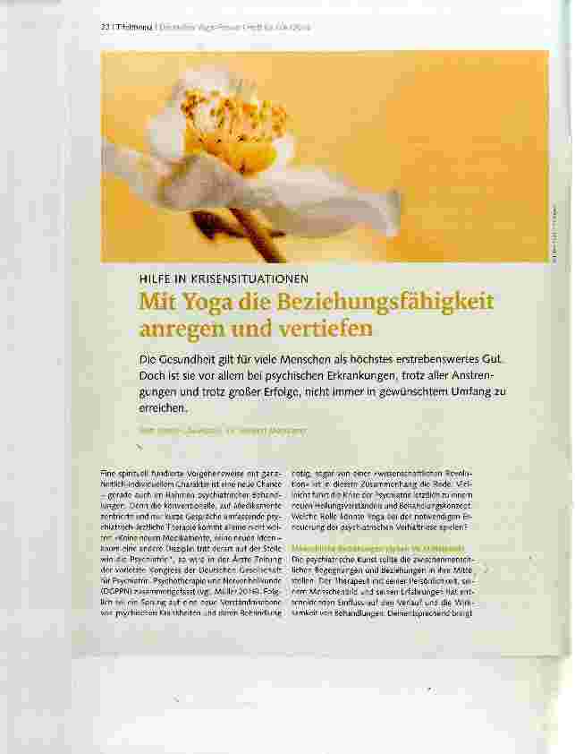 Vorschauseite 1: Mit Yoga die Beziehungsfähigkeit anregen und vertiefen