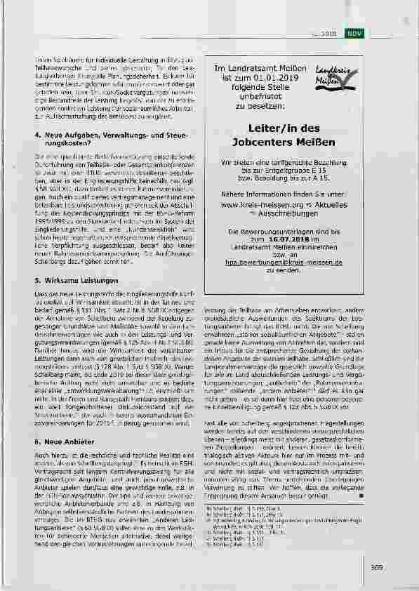 Vorschauseite 3: Zur Gestaltung von Landesrahmenverträgen, Leistungsund Vergütungsvereinbarungen, Rahmenund Zielvereinbarungen gemäß Bundesteilhabegesetz