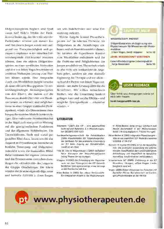 Vorschauseite 5: Mehr als nur Musik - eine rehabilitationswissenschaftliche Begründung des Didgeridooeinsatzes für CF-Patienten