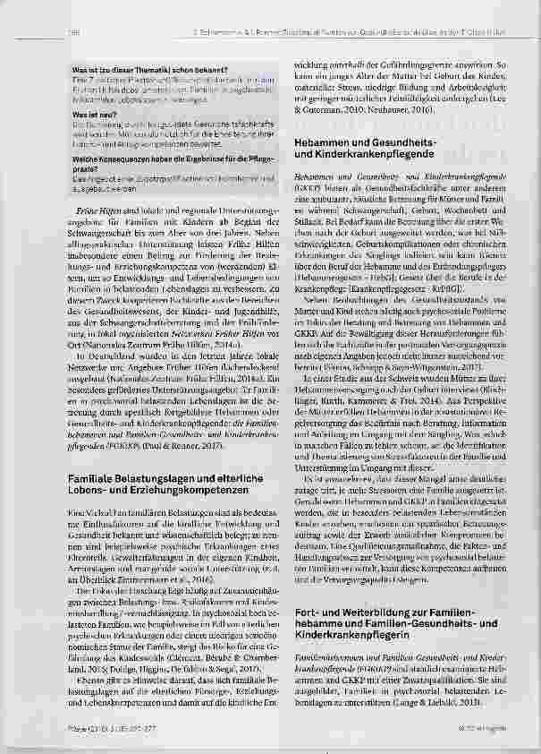 Vorschauseite 2: Gesundheitsfachkräfte in den Frühen Hilfen: Wie nützlich ist die Zusatzqualihkation? Eine quantitative Studie