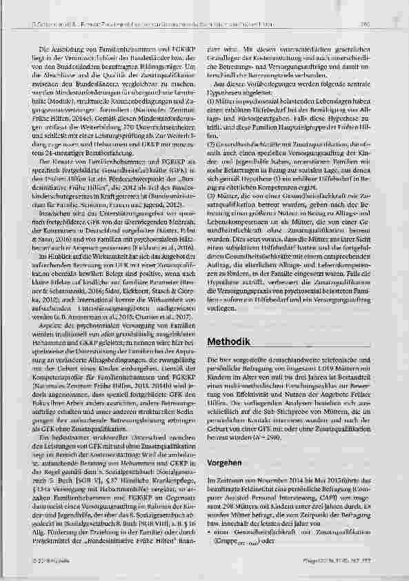 Vorschauseite 3: Gesundheitsfachkräfte in den Frühen Hilfen: Wie nützlich ist die Zusatzqualihkation? Eine quantitative Studie