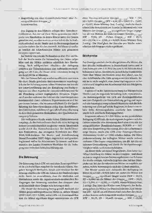 Vorschauseite 4: Gesundheitsfachkräfte in den Frühen Hilfen: Wie nützlich ist die Zusatzqualihkation? Eine quantitative Studie