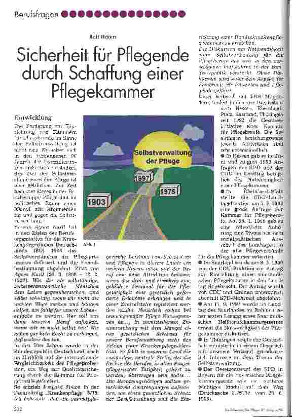 Vorschauseite 1: Sicherheit für Pflegende durch Schaffung einer Pflegekammer