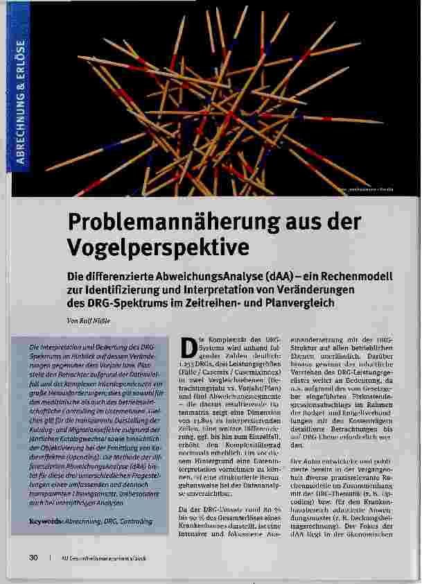 Vorschauseite 1: Problemannäherung aus der Vogelperspektive