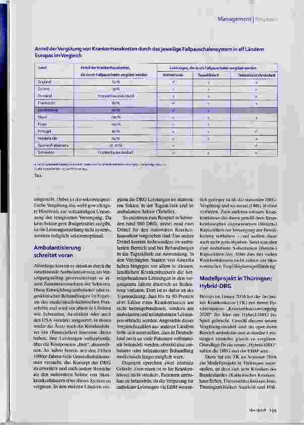Vorschauseite 2: Hybrid-DRG Die Richtung stimmt