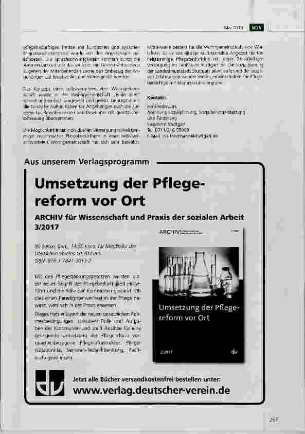 Vorschauseite 3: Emin Eller In sicheren Händen. Eine selbstverantwortete Wohngemeinschaft für türkeistämmige Pflegebedürftige