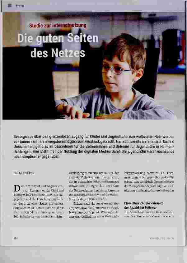 Vorschauseite 1: Die guten Seiten des Netzes