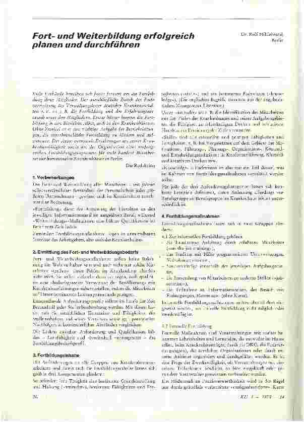 Vorschauseite 1: Fortund Weiterbildung erfolgreich planen und durchführen
