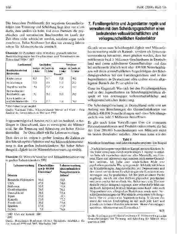 Vorschauseite 6: Aufsätze/Berichte/Stellungnahmen/Forschungsberichte Trennung und Scheidung als Gesundheitsrisiko