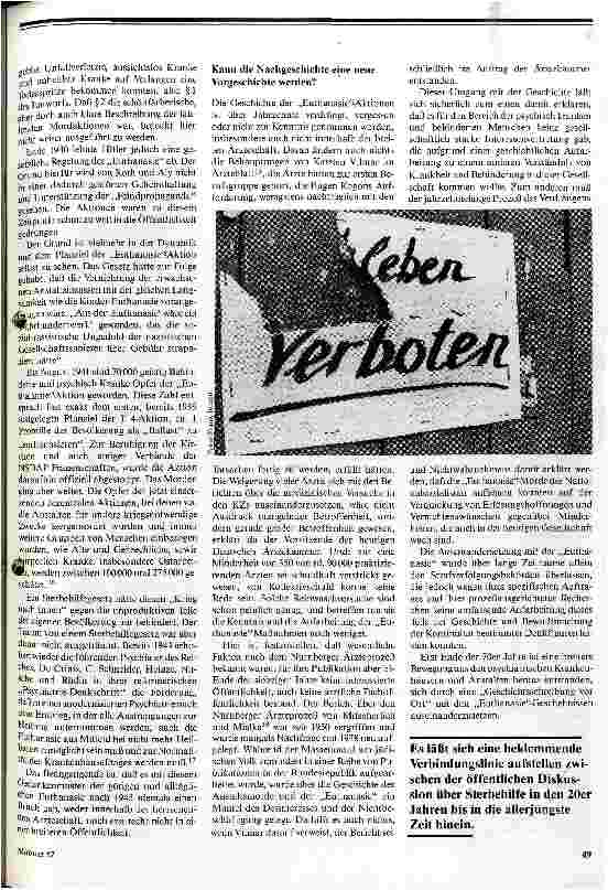 Vorschauseite 4: Sterbehilfe- Tötung auf wessen Verlangen?