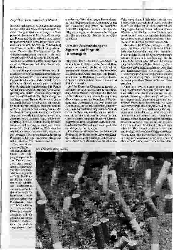 Vorschauseite 2: Blauer Dunst in der Pflege Angst und Streß: Über das Rauchen als Alltagsbewältigung