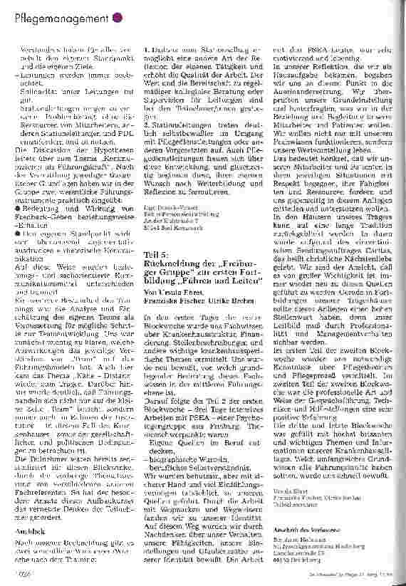 Vorschauseite 3: -Ein Kooperationsprojekt von vier Krankenhäusern, 2. Teil-