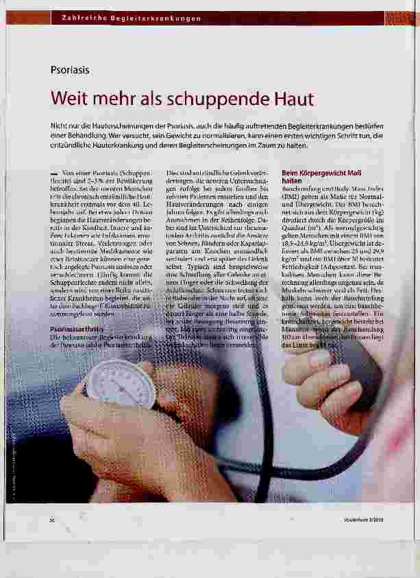 Vorschauseite 1: Weit mehr als schuppende Haut