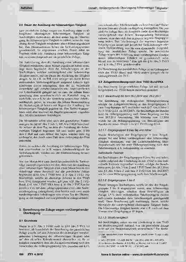 Vorschauseite 5: Vorübergehende Übertragung höherwertiger Tätigkeiten