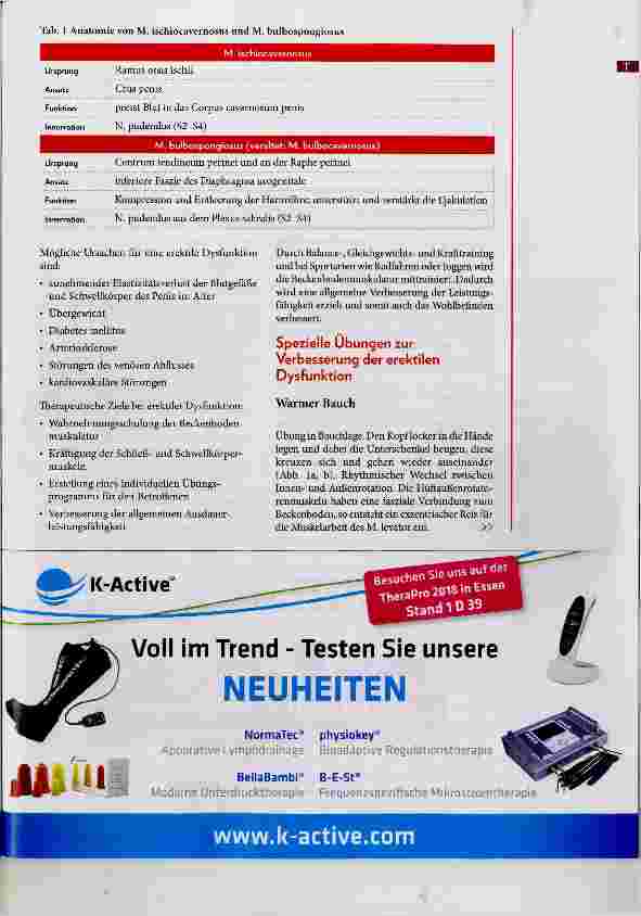 Vorschauseite 3: Physiotherapie bei erektiler Dysfunktion