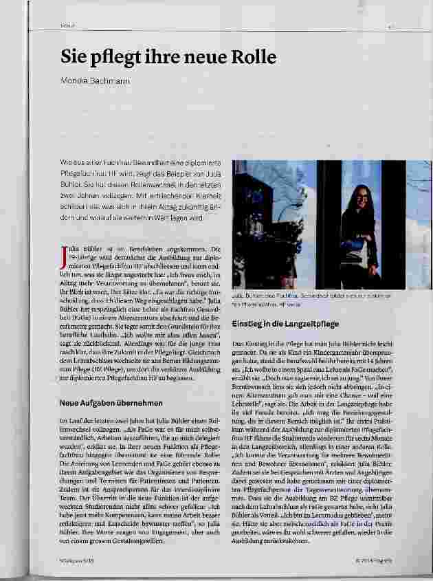 Vorschauseite 1: Sie pflegt ihre neue Rolle