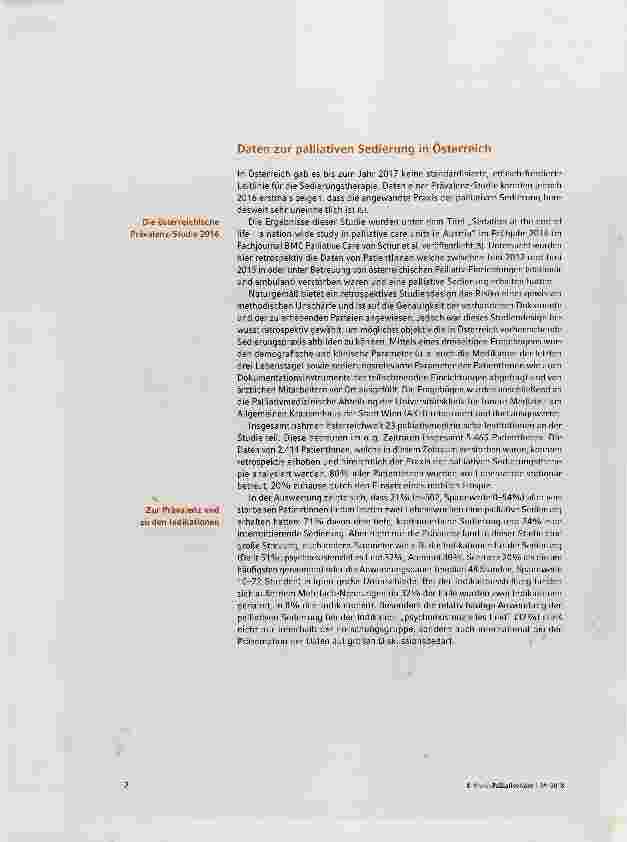 Vorschauseite 2: Die palliative Sedierung