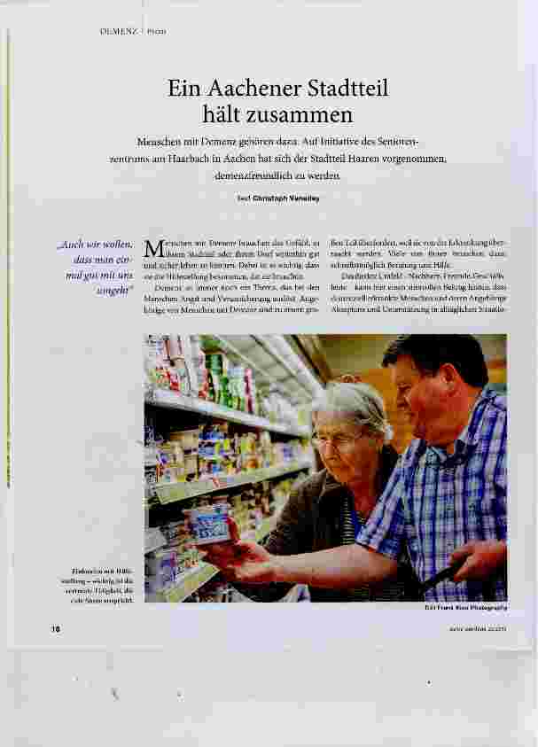 Vorschauseite 1: Ein Aachener Stadtteil hält zusammen