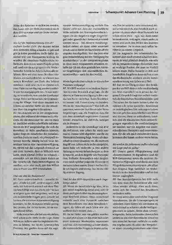 Vorschauseite 2: Für einen Kulturwandel in der Altenpflege