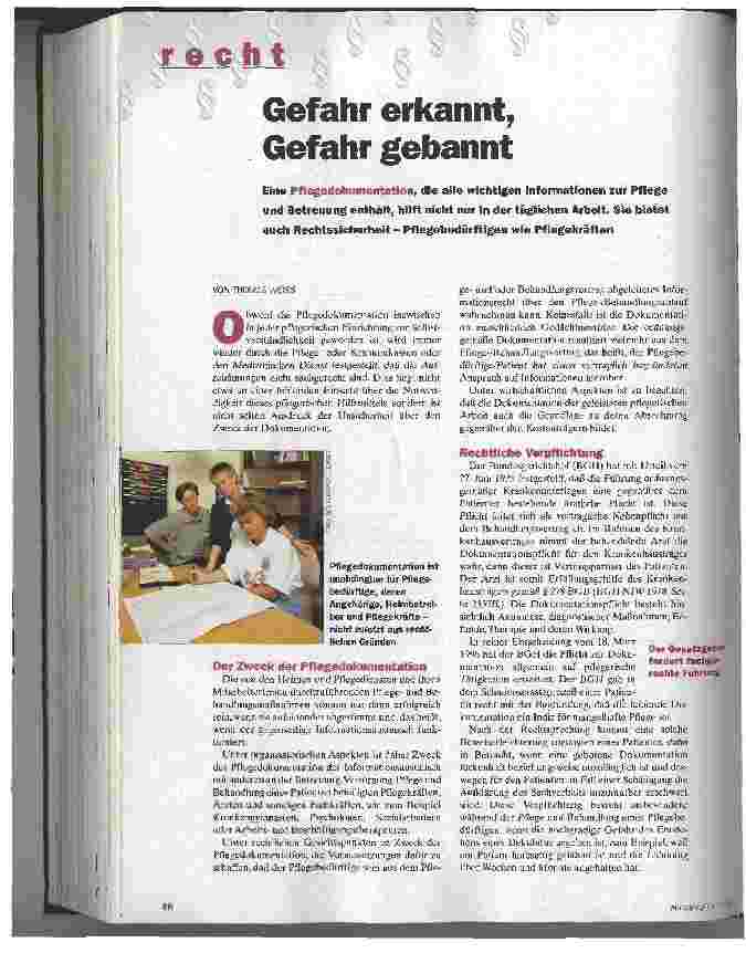 Vorschauseite 1: Gefahr erkannt, Gefahr gebannt