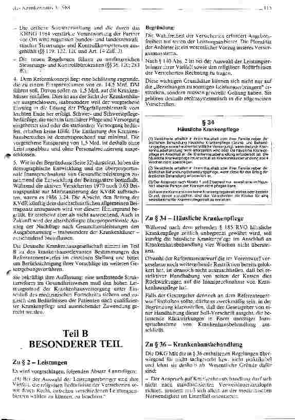 Vorschauseite 2: Stellungnahme zum Referentenentwurf des Gesundheits-Reformgesetzes (GRG)