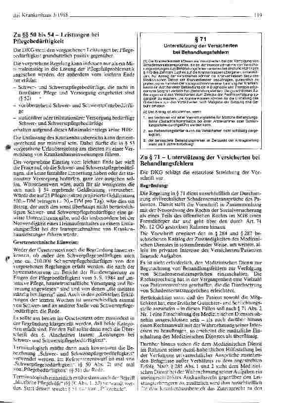 Vorschauseite 6: Stellungnahme zum Referentenentwurf des Gesundheits-Reformgesetzes (GRG)