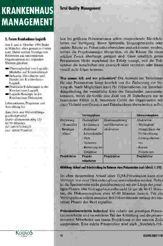 Vorschauseite 4: Professionelle TQM-Präsentationen sind wichtige Instrumente auf dem Weg zum erfolgreichen Projekt