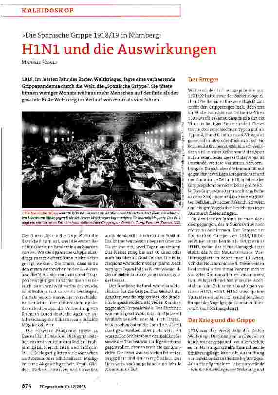 Vorschauseite 1: H1N1 und die Auswirkungen