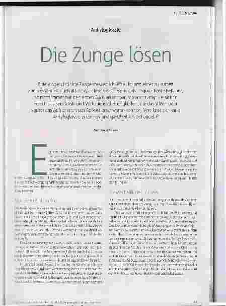 Vorschauseite 1: Die Zunge lösen