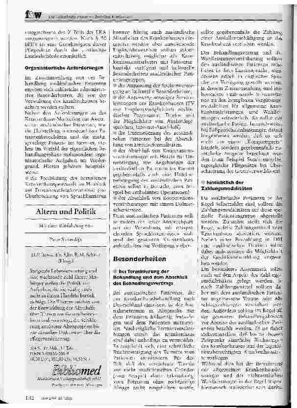 Vorschauseite 5: Der ausländische Patient im deutschen Krankenhaus Neue Aufgaben in Administration und Rechnungslegung