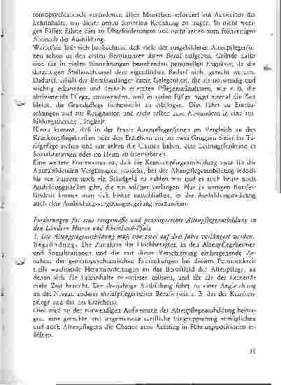 Vorschauseite 3: Gemeinsame Stellungnahme zur Reform der Altenpflegeausbildung