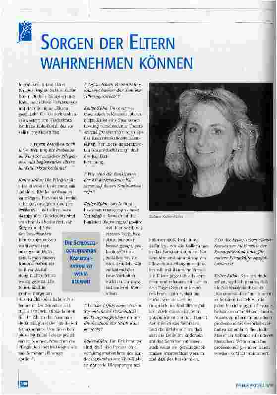 Vorschauseite 1: Sorgen der Eltern wahrnehmen können