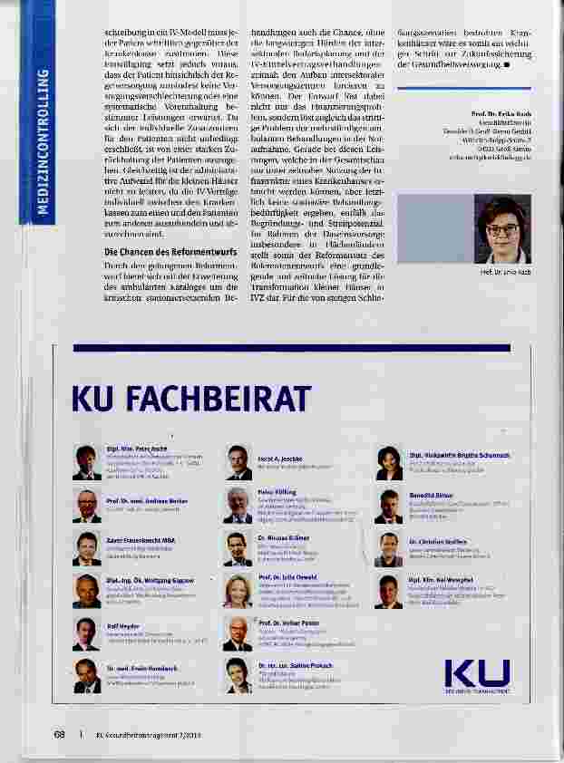 Vorschauseite 3: Eine Chance für intersektorale Versorgungsmodelle